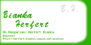 bianka herfert business card